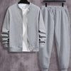 2 Pcs Sweat Shirt Track Suit For Men's Winter Collection