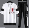 2 PCS Men's Micro Interlock Graphic Sublimation Track Suit