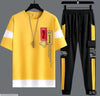 2 PCS Men's Micro Interlock Graphic Sublimation Track Suit