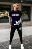 2 pcs Mens Cotton Jersey Printed Track Suits