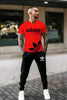 2 pcs Mens Cotton Jersey Printed Track Suits