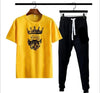 2 pcs Men's Polyester Dri Fit Printed Track Suit